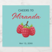 Cheers to Name Bachelorette  スパークリングワインラベル (シングルラベル)