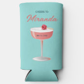 Cheers to [Name] Raspberry Cocktail  スリム缶クーラー (正面)