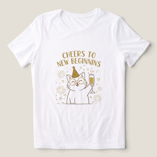 Cheers to new begin t-shirts for women トライブレンドＴシャツ (デザイン正面)