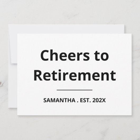 Cheers to Retirement Funny Retirement Card カード (正面)
