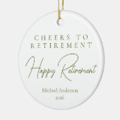Cheers to Retirement Gift セラミックオーナメント (左)