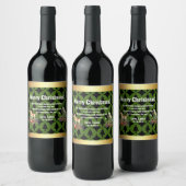Cheers to Robert: Custom Christmas Wine Labels! ワインラベル (ボトル)