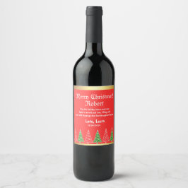 Cheers to Robert: Custom Holiday Wine Labels! ワインラベル