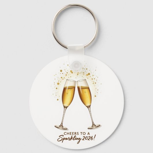 Cheers to Sparkling 2026 Keychain キーホルダー (正面)
