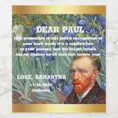 Cheers to Success: Custom Wine Labels to Celebrate ワインラベル (シングルラベル)