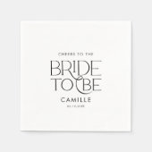 Cheers to the Bride to Be  スタンダードカクテルナプキン (正面)