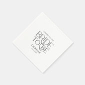 Cheers to the Bride to Be  スタンダードカクテルナプキン (角)