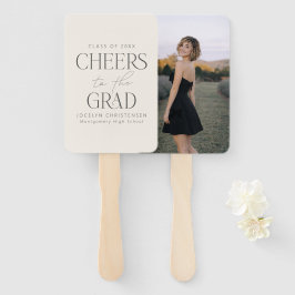 Cheers to the Grad Personalized Photo Graduation ハンドファン