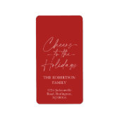 Cheers to the Holidays Festive ラベル (正面)