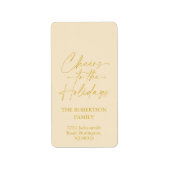 Cheers to the Holidays Festive ラベル (正面)