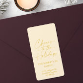 Cheers to the Holidays Festive ラベル