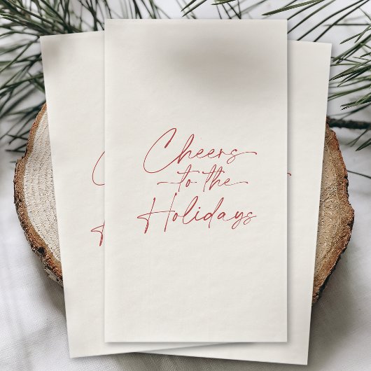 Cheers to the Holidays Guest Towel