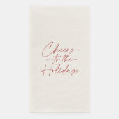 Cheers to the Holidays Guest Towel (正面)