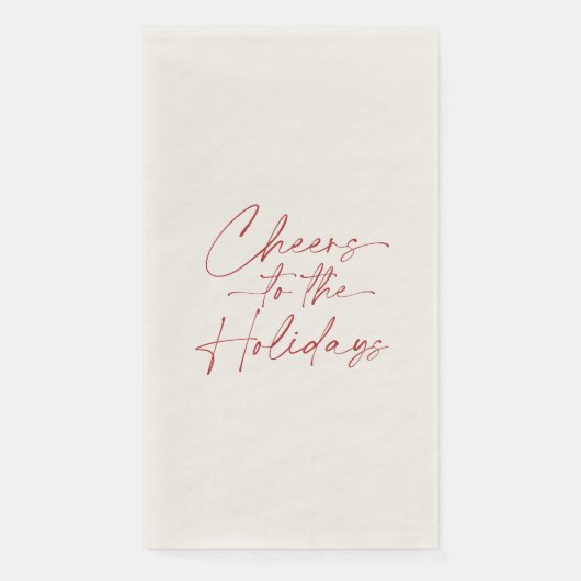 Cheers to the Holidays Guest Towel (正面)