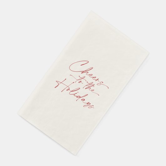 Cheers to the Holidays Guest Towel (コーナー)