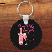 Cheers To The New Year 2026 Champagne New Years Ev キーホルダー (正面)