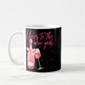 Cheers To The New Year 2026 Champagne New Years Ev コーヒーマグカップ (左)