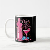 Cheers To The New Year 2026 Champagne New Years Ev コーヒーマグカップ (左)