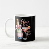 Cheers To The New Year 2026 Champagne New Years Ev コーヒーマグカップ (左)