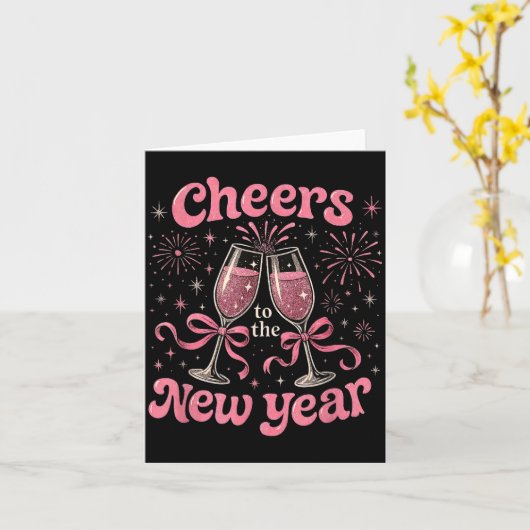 Cheers To The New Year 2026 Nk Celebration Gift カード (黄色い花)
