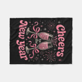 Cheers To The New Year 2026 Nk Celebration Gift  フリースブランケット (正面(横))