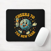 Cheers To The New Year 2026 Retro Party Gift  マウスパッド (マウス)