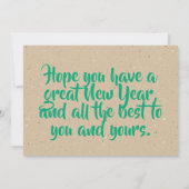 Cheers to the New Year Card カード (裏面)