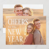 Cheers to the New Year Photo シーズンカード (正面/裏面)