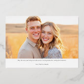 Cheers to the New Year Photo 箔シーズンカード (裏面)