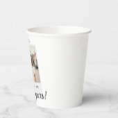 Cheers to Thirty Years 30 Retro Photo Birthday  紙コップ (左)