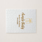 Cheers to thirty yellow brown birthday pastel gift ジグソーパズル (横)