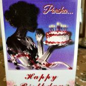 Cheers To You Birthday Cake Greeting  カード