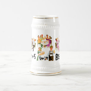 Cheers with beer! ビールジョッキ