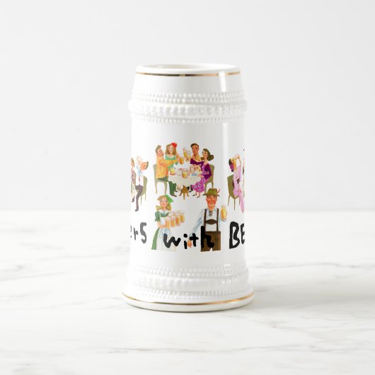 Cheers with beer! ビールジョッキ (中央)