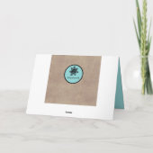 Cheery Aqua/Neutralフローラマザーズデイカード シーズンカード (裏面)