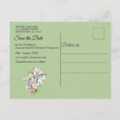Cheery Blossom春Save the Dates 案内ポストカード (裏面)