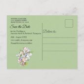 Cheery Blossom春Save the Dates 案内ポストカード (裏面)