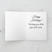 Cheery Christmas tree card カード (内部)