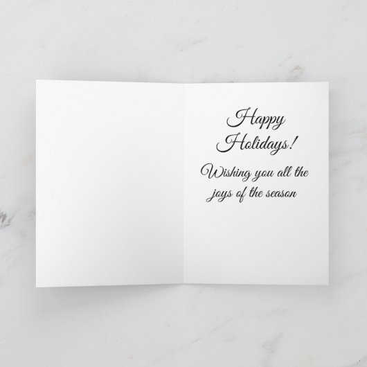 Cheery Christmas tree card カード (内部)