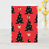 Cheery Christmas tree card カード (黄色い花)