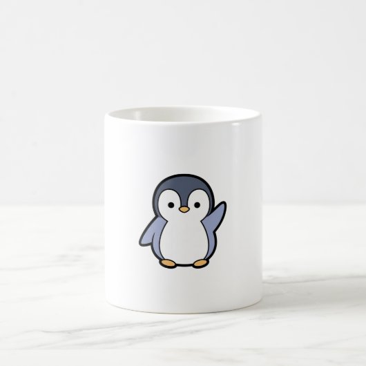 Cheery Penguin – Cute Kawaii Illustration コーヒーマグカップ (中央)