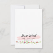 Cheery Tulip Thank You Card サンキューカード (裏面)