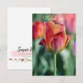 Cheery Tulip Thank You Card サンキューカード (正面/裏面)