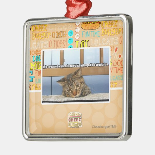 Cheesburgersの夢を見ること メタルオーナメント (左)