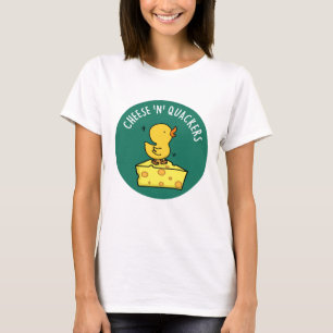 Cheese And Quackers Funny Duck Pun Tシャツ