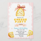 Cheese Birthday Party Invitation 招待状 (正面)