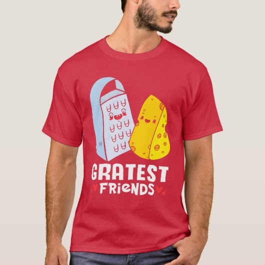 Cheese Grater Gratest Greatest Friends retro Tシャツ (正面)