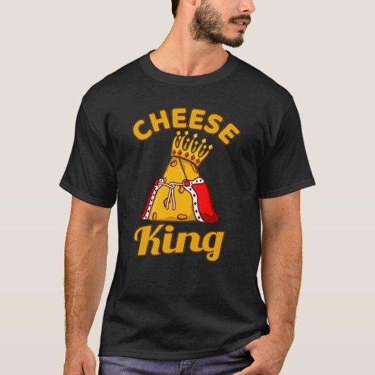 Cheese King Cheese Food Lover Eater Graphic Tシャツ (正面)