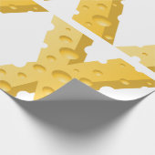Cheese Letter X Typography ラッピングペーパー (角)