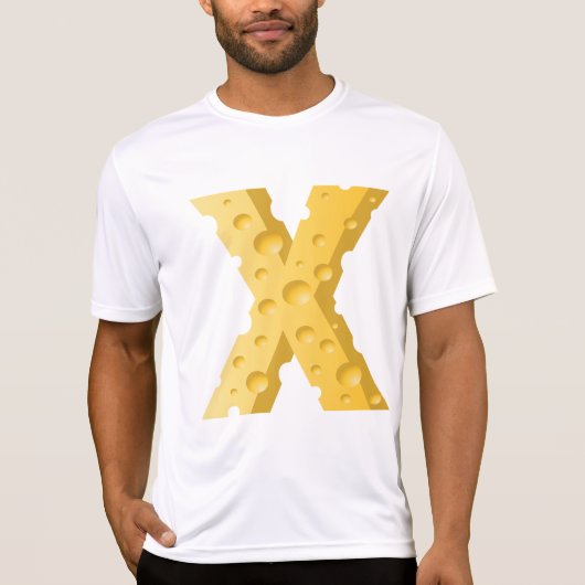 Cheese Letter X Typography Tシャツ (正面)